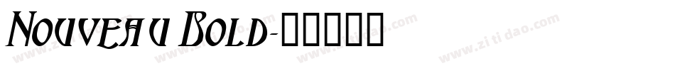 Nouveau Bold字体转换